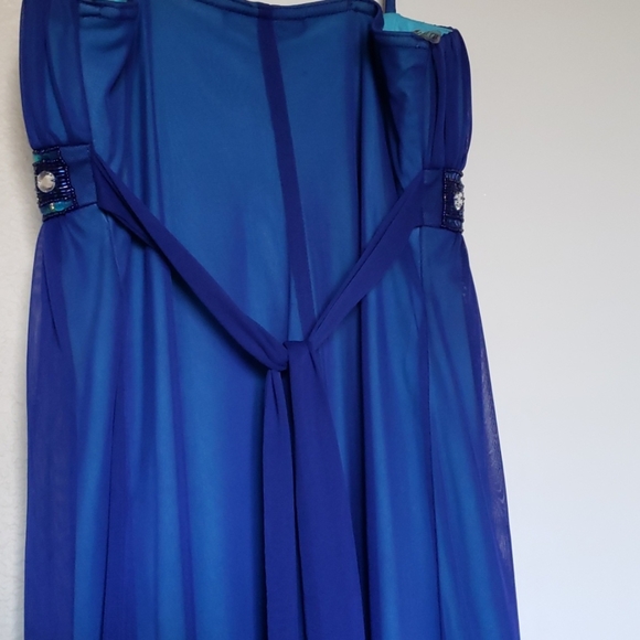 Blue Jeweled Dress - Picture 4 of 4